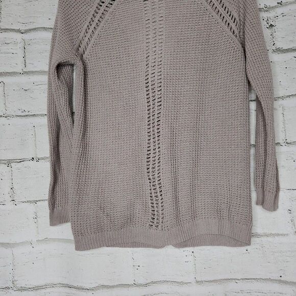 BP Tan Long Sleeved Button-Up Women's Knit Sweater Boyfriend Cardigan Size Small - Picture 6 of 11